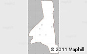 Gray Simple Map of TAVETA, cropped outside
