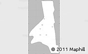 Gray Simple Map of TAVETA, single color outside