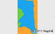 Political Simple Map of TAVETA