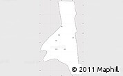 Silver Style Simple Map of TAVETA, cropped outside