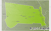 Physical 3D Map of GALOLE, semi-desaturated