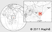 Blank Location Map of GALOLE, highlighted parent region, within the entire country