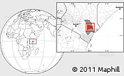 Blank Location Map of GALOLE, highlighted parent region, highlighted grandparent region