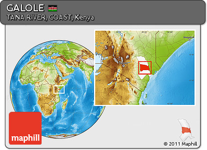 Physical Location Map of GALOLE, highlighted parent region