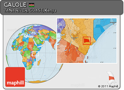 Political Location Map of GALOLE