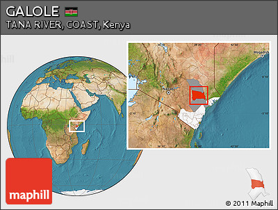 Satellite Location Map of GALOLE, highlighted parent region, highlighted grandparent region