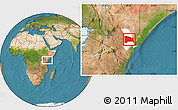 Satellite Location Map of GALOLE, highlighted parent region