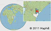 Savanna Style Location Map of GALOLE, highlighted parent region, highlighted grandparent region