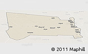 Shaded Relief Panoramic Map of GALOLE, lighten