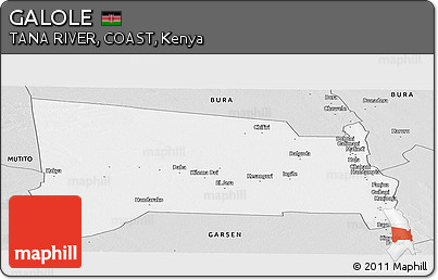 Silver Style Panoramic Map of GALOLE