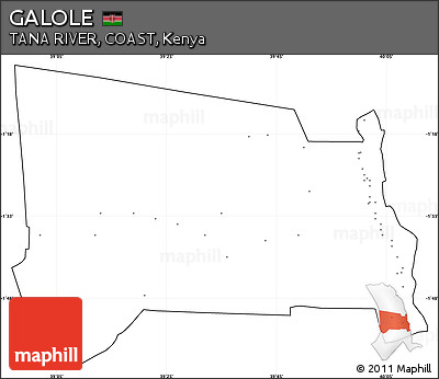 Blank Simple Map of GALOLE, cropped outside, no labels