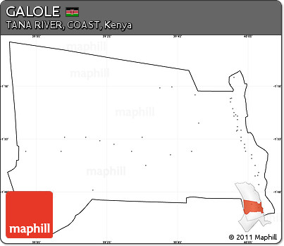 Blank Simple Map of GALOLE, cropped outside, no labels