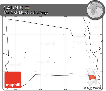 Blank Simple Map of GALOLE, no labels