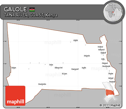 Gray Simple Map of GALOLE, cropped outside