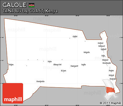 Gray Simple Map of GALOLE, cropped outside