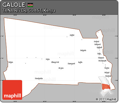 Gray Simple Map of GALOLE, cropped outside