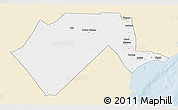 Classic Style 3D Map of GARSEN, single color outside