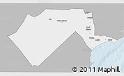 Gray 3D Map of GARSEN, single color outside