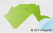 Physical 3D Map of GARSEN, single color outside