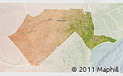 Satellite 3D Map of GARSEN, lighten