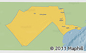 Savanna Style 3D Map of GARSEN, single color outside
