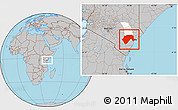 Gray Location Map of GARSEN, highlighted parent region
