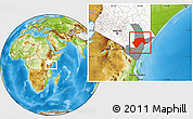 Physical Location Map of GARSEN, highlighted country, highlighted grandparent region