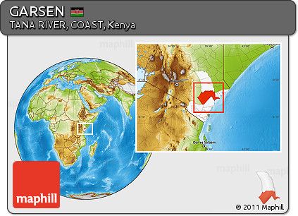 Physical Location Map of GARSEN, highlighted grandparent region