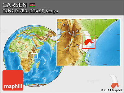 Physical Location Map of GARSEN, highlighted grandparent region