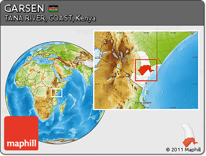 Physical Location Map of GARSEN, highlighted grandparent region