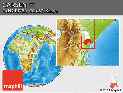 Physical Location Map of GARSEN, highlighted parent region
