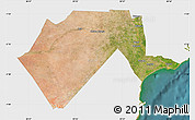 Satellite Map of GARSEN, single color outside