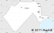 Silver Style Simple Map of GARSEN, single color outside