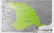 Physical Panoramic Map of TANA RIVER, desaturated
