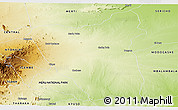 Physical Panoramic Map of GARBA TULLA