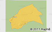 Savanna Style 3D Map of MERTI, single color outside