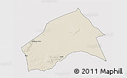 Shaded Relief 3D Map of MERTI, single color outside