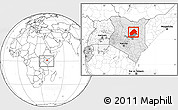 Blank Location Map of MERTI, highlighted country, highlighted parent region, within the entire country