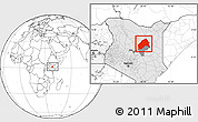 Blank Location Map of MERTI, highlighted country, highlighted parent region