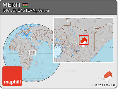 Gray Location Map of MERTI, highlighted parent region