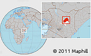Gray Location Map of MERTI, highlighted parent region