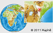 Physical Location Map of MERTI, highlighted parent region, highlighted grandparent region, within the entire country
