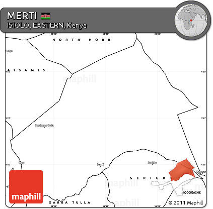 Blank Simple Map of MERTI