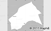 Gray Simple Map of MERTI, single color outside
