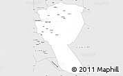 Silver Style Simple Map of MUTOMO