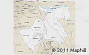 Classic Style 3D Map of MACHAKOS