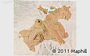 Satellite 3D Map of MACHAKOS, lighten