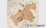 Satellite 3D Map of MACHAKOS, shaded relief outside