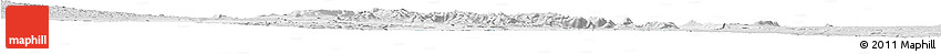 Silver Style Horizon Map of MACHAKOS