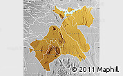 Physical Map of MACHAKOS, lighten, desaturated